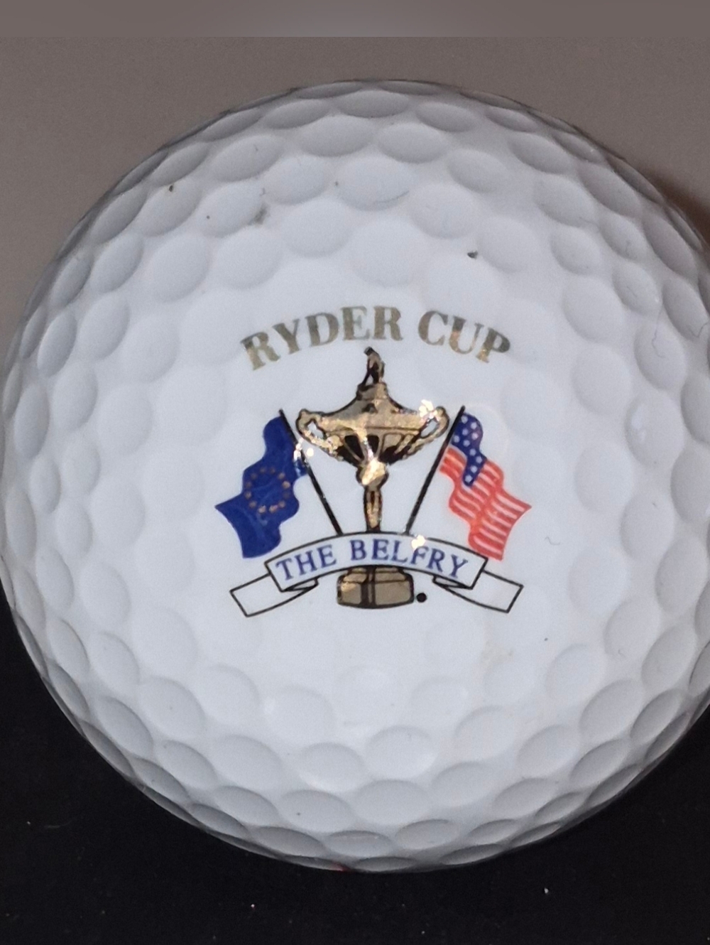 2002 Ryder Cup The Belfry Slazenger 408dr Tritanium Ball, Rare Official Logo
